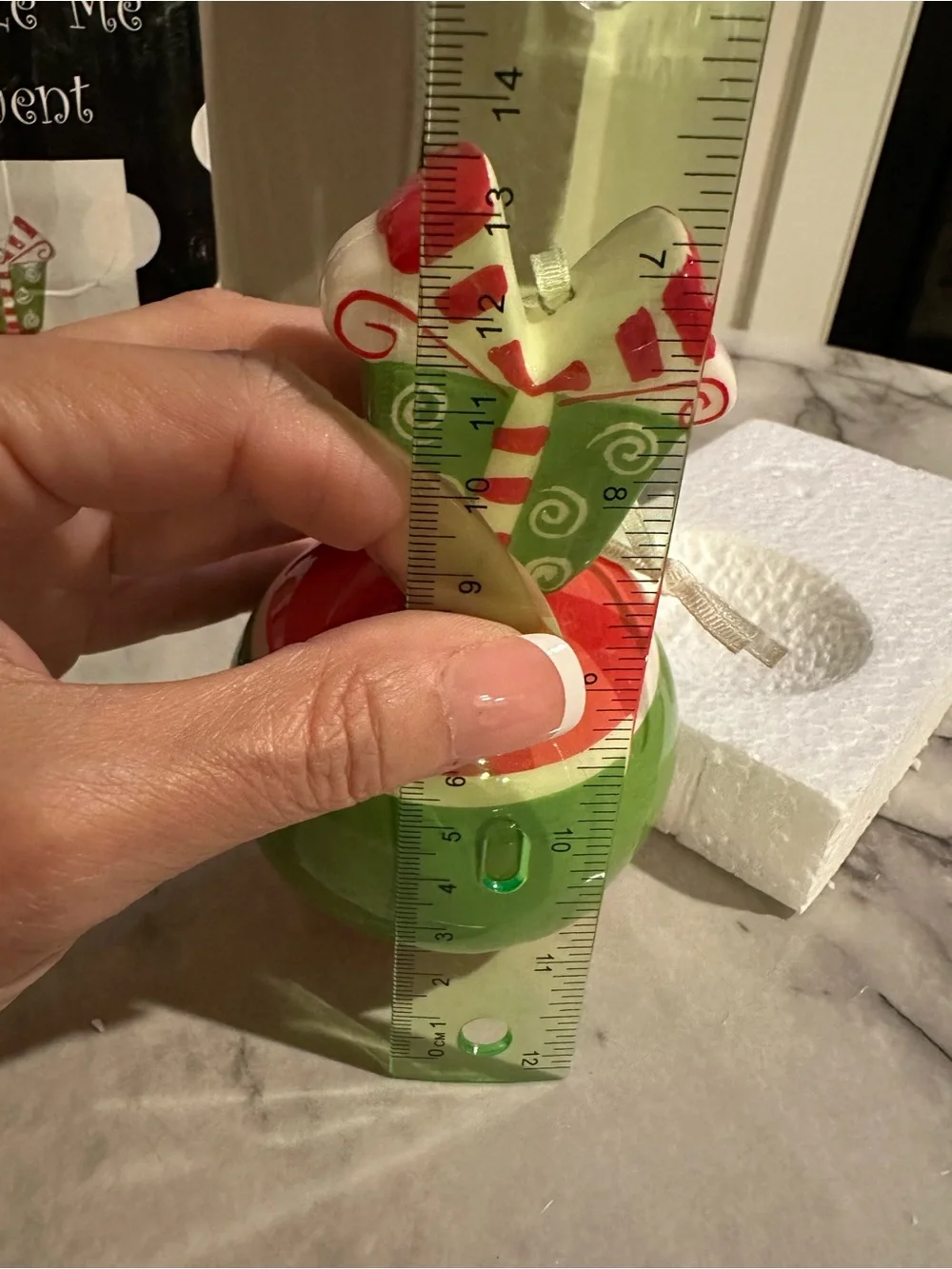 MSC Green and Red Gift-Ball Holiday Ornament